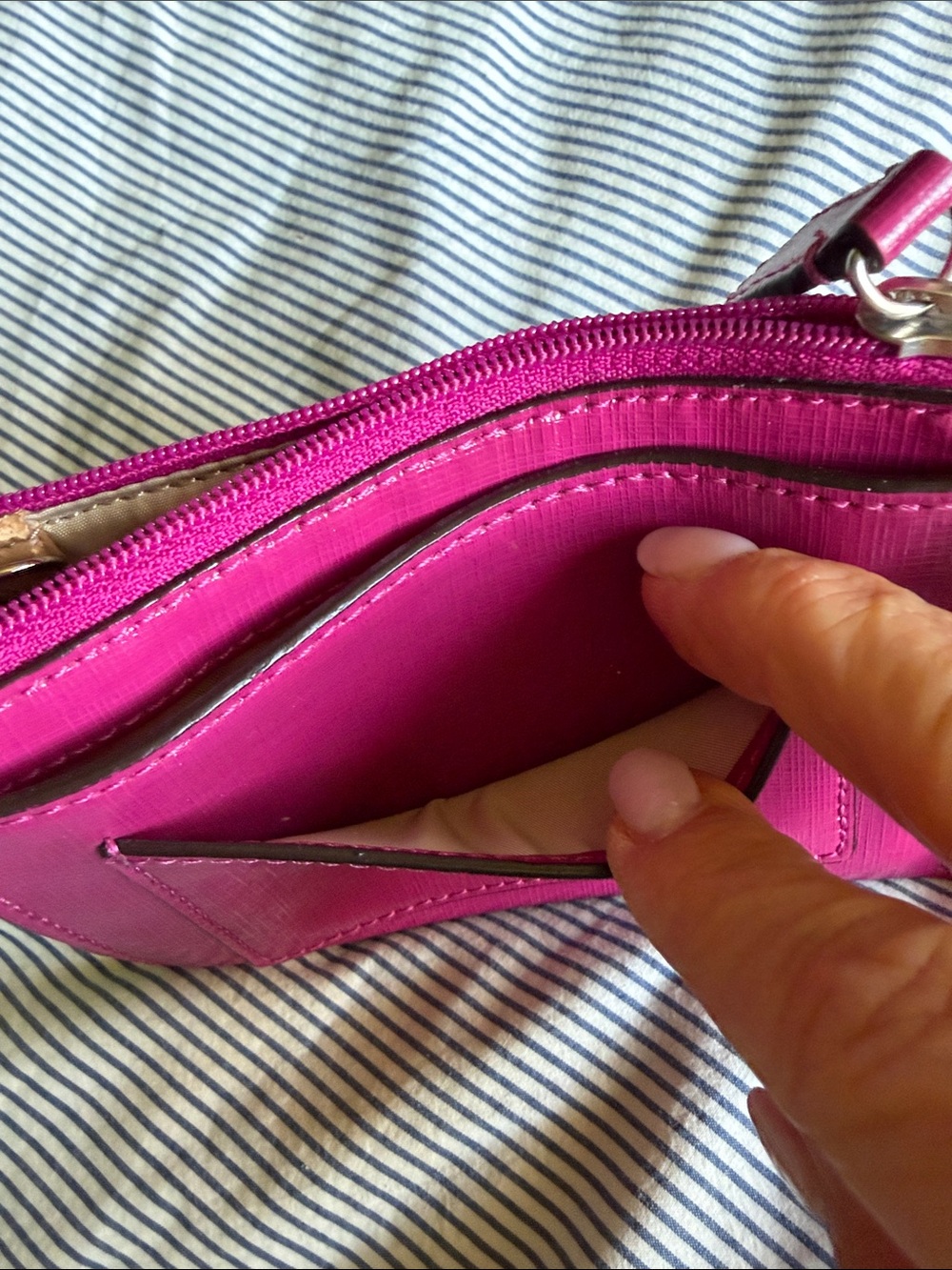 Coach Hot Pink Card Case Wallet - Picture 6 of 6